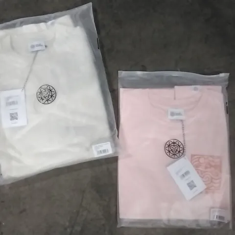 BOX OF MIXED ASSORTMENT OF BRAND NEW BRASS MONKEY CLOTHING ITEMS INCLUDING - SWEATS, TSHIRTS, HOODIES - MIXED SIZES - APPROXIMATELY X35 ITEMS
