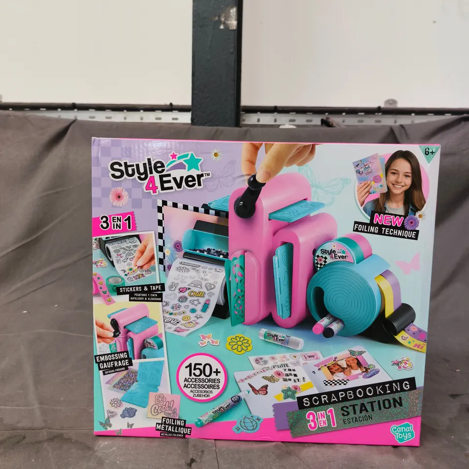 STYLE 4EVER SCRAPBOOKING STATION 3-IN-1 CRAFT KIT - BOXED (CANAL TOYS)