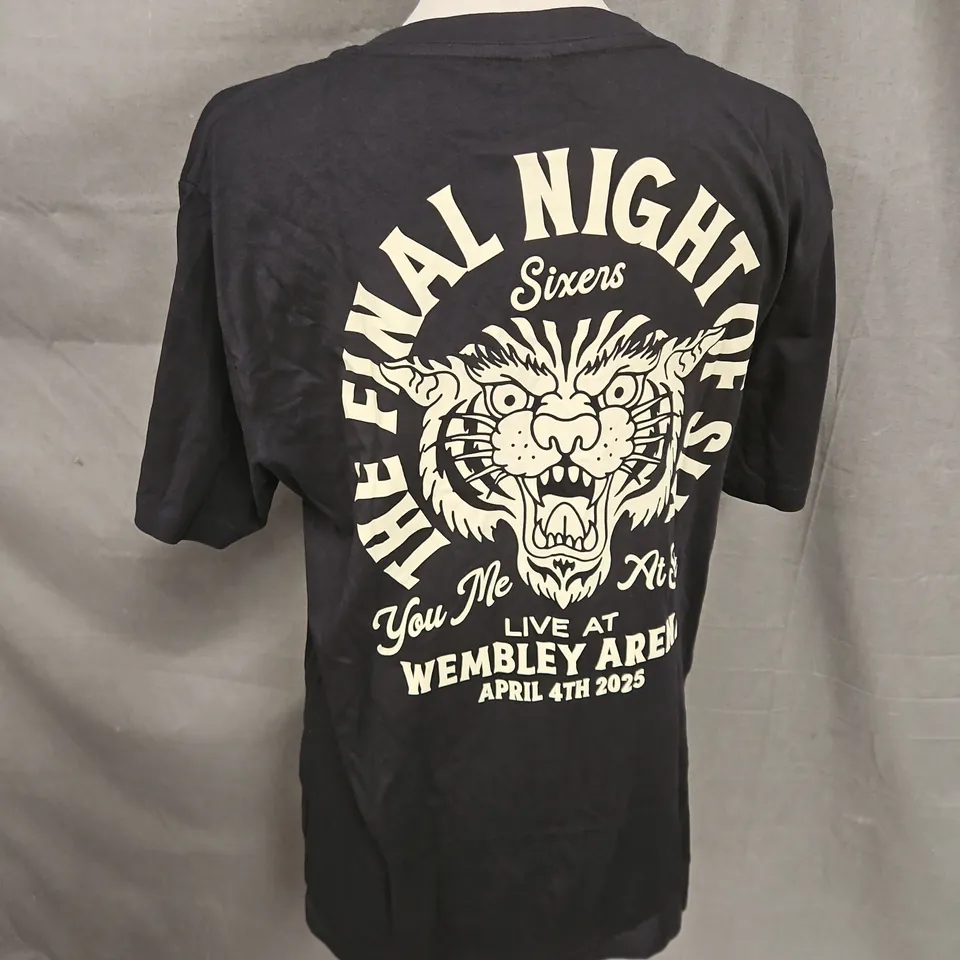 YOU ME AT SIX TOUR TEE IN BLACK SIZE L