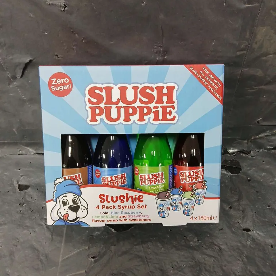 SLUSH PUPPIE ZERO SUGAR SYRUP (180ML X 4) - COLLECTION ONLY 