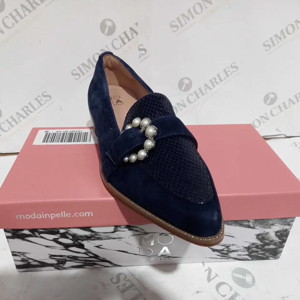 MODA IN PELLE EMBERLY NAVY SUEDE - UK SIZE 6