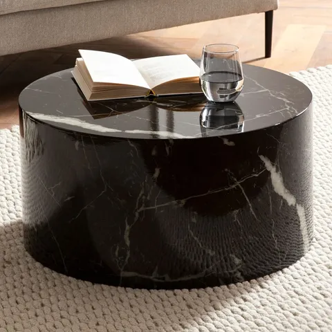 BOXED CAUSSEAUX DRUM COFFEE TABLE (1 BOX)