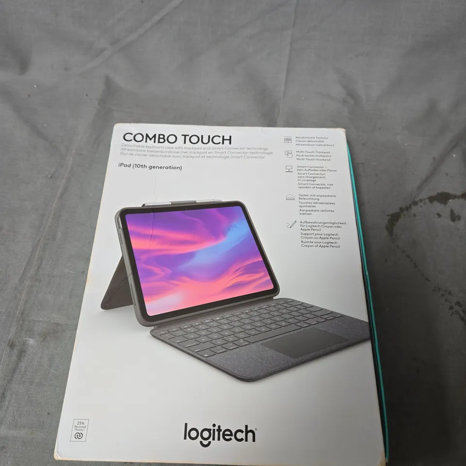 LOGITECH COMBO TOUCH KEYBOARD TRACKPAD CASE FOR IPAD (10TH GEN) 