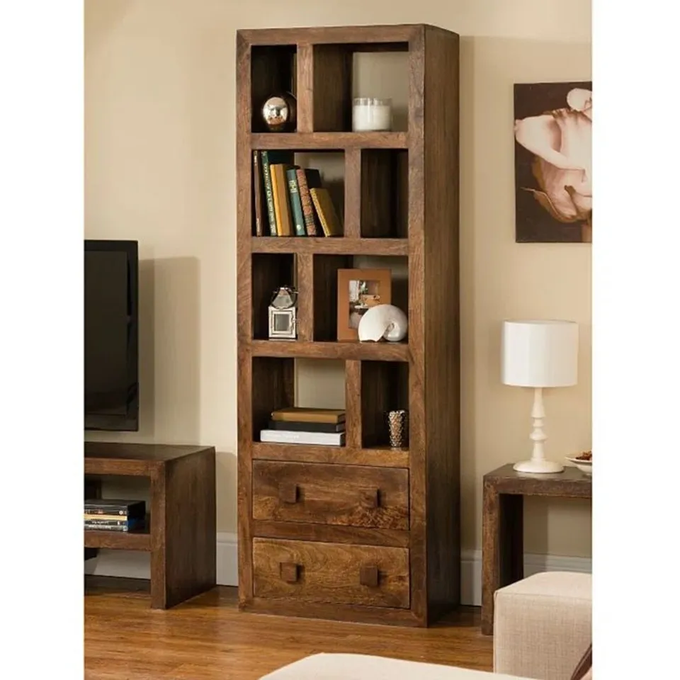 BOXED QUINTON 180cm H X 60cm W SOLID WOOD STANDARD BOOKCASE (1 BOX)