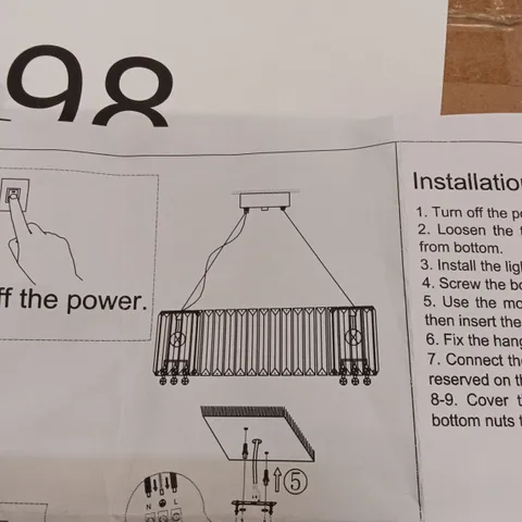 BOXED LIGHT PENDANT (1 BOX)