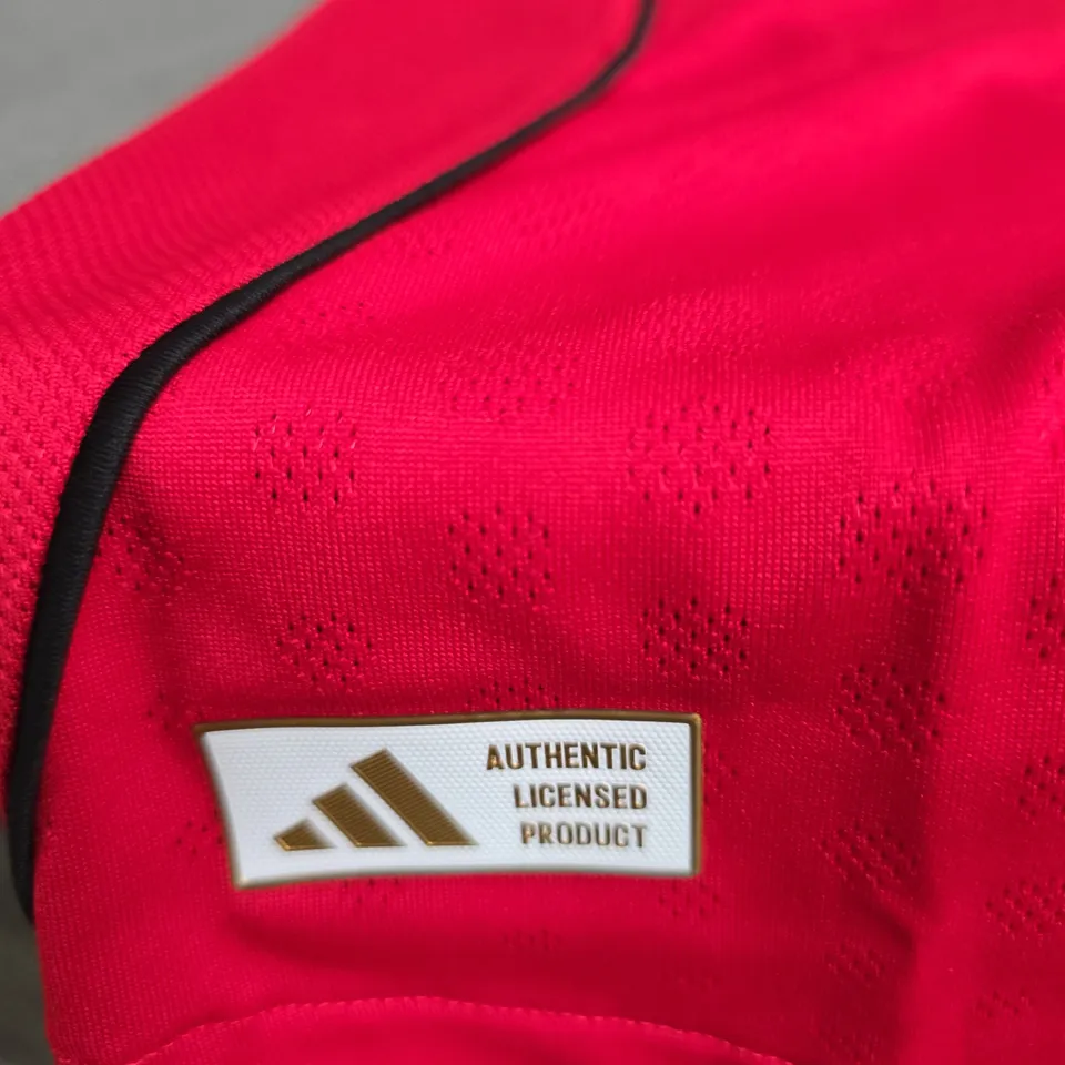 MANCHESTER UNITED FC ADIDAS AUTHENTIC FOOTBALL JERSEY – RED – UK L