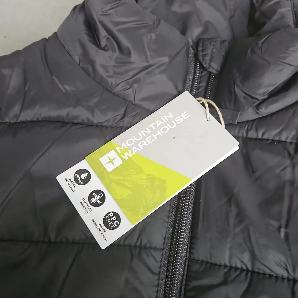 MOUNTAIN WAREHOUSE ESSENTIALS WOMENS LIGHTWEIGHT PADDED JACKET IN BLACK - UK 10