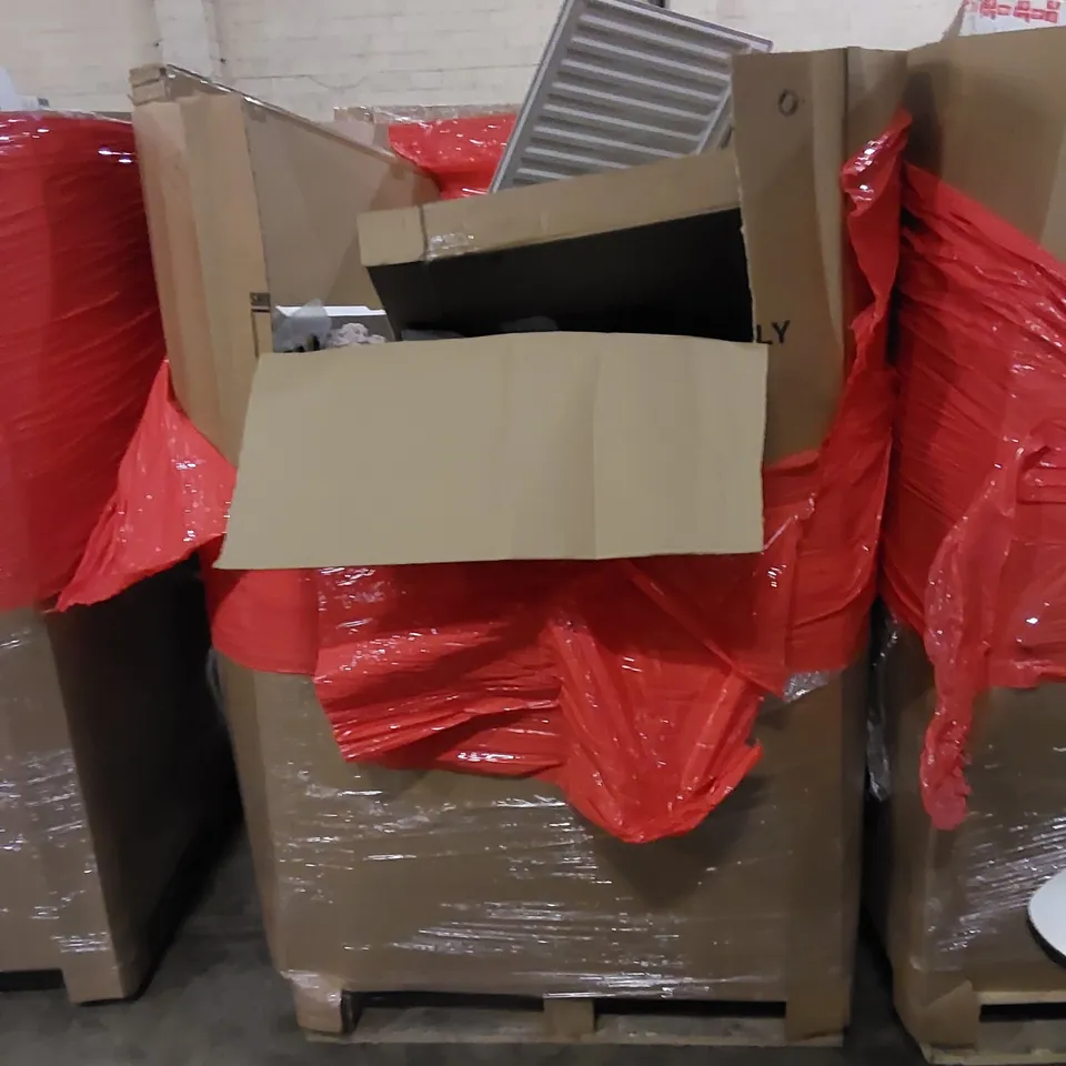 PALLET TO CONTAIN ASSORTED HOUSEHOLD ITEMS AND CONSUMER PRODUCTS. INCLUDING FAIRY LIGHTS, DOG HARNESS, KIDS LUNCH BAGS, CLOTHES, COFFEE CANNISTERS ETC 