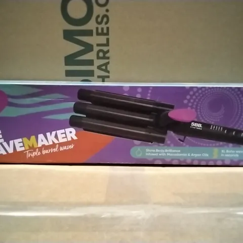 BOXED SBB STYLE TOOLS THE WAVE MAKER TRIPPLE BARRLE WAVER 