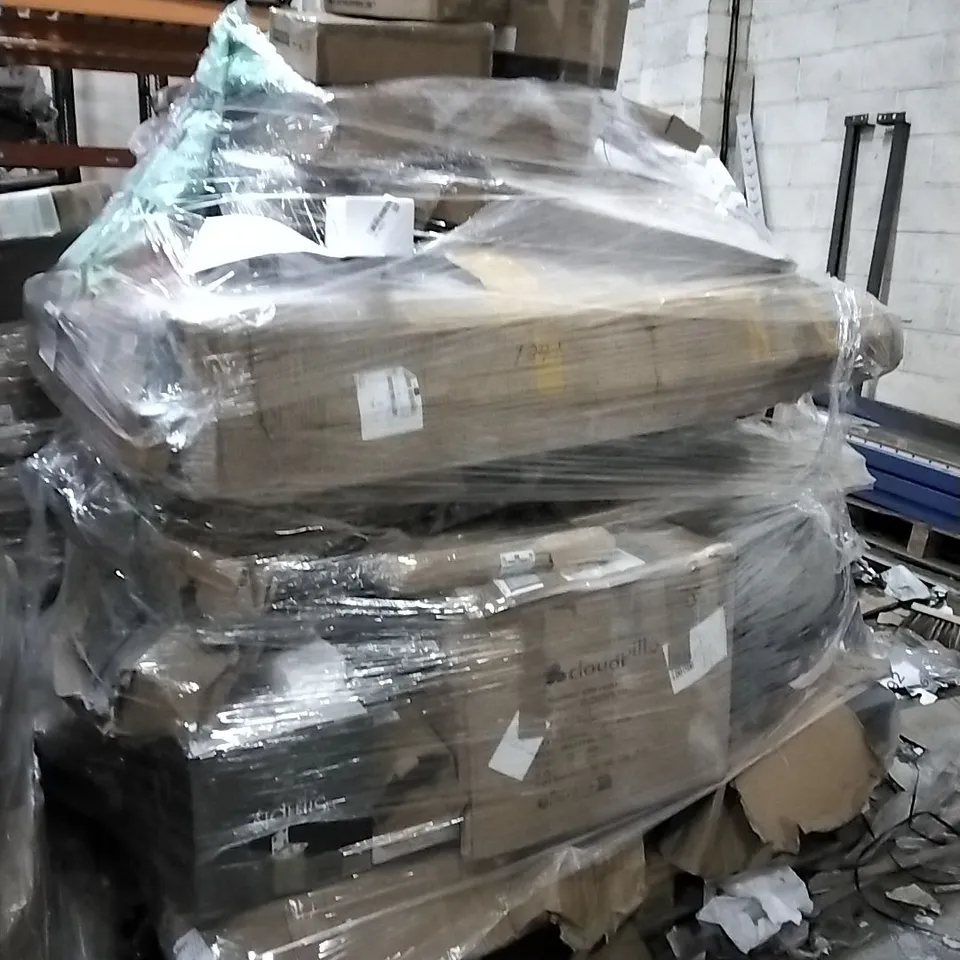 PALLET OF HOUSEHOLD ITEMS TO INCLUDE CORNER SHELF,  JEWELLERY STAND, JEWELLERY BOX AND OTHER ASSORTED ITEMS...