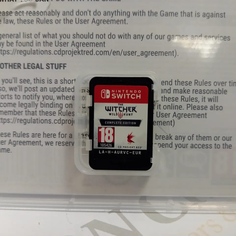 NINTENDO SWITCH THE WITCHER WILD HUNT COMPLETE EDITION
