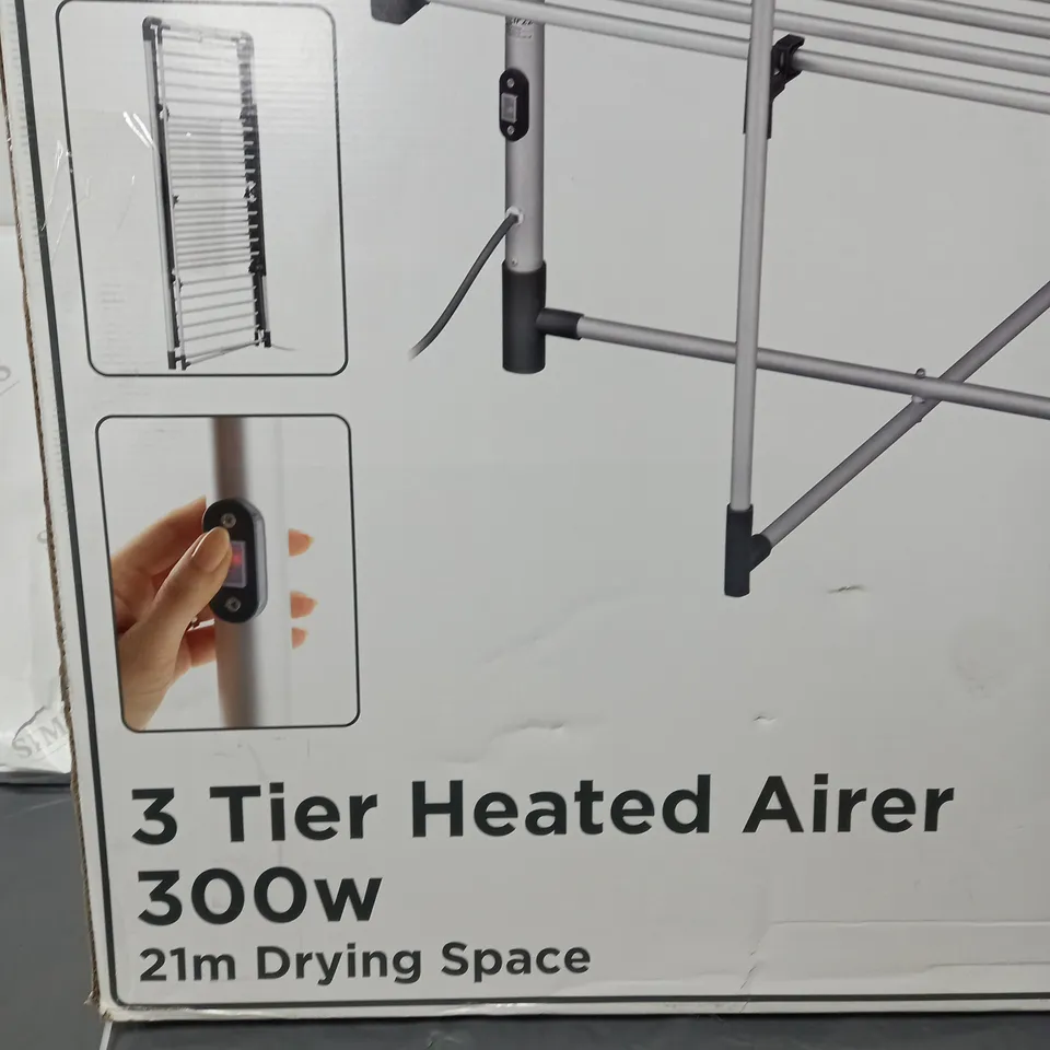 3 TIER BLACK + DECKER HEATED AIRER - CHROME (COLLECTION ONLY) RRP £139.99
