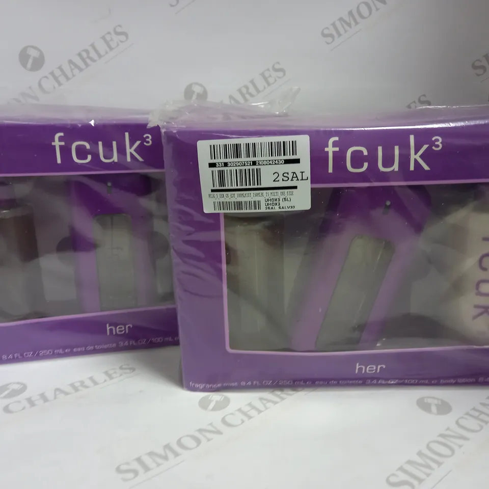 LOT OF 5 FCUK FRAGRANCE FOR HER GIFT SETS RRP £110