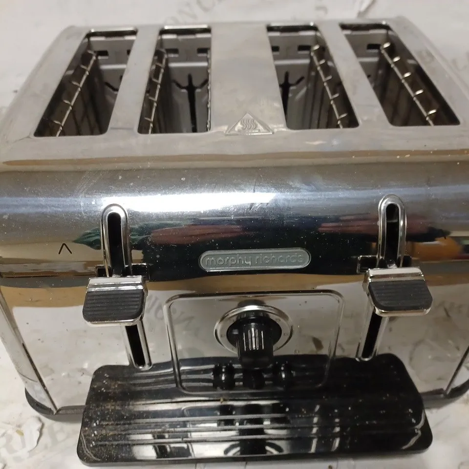 MORPHY RICHARDS 240130 VENTURE 4 SLICE TOASTER BRUSHED STAINLESS STEEL