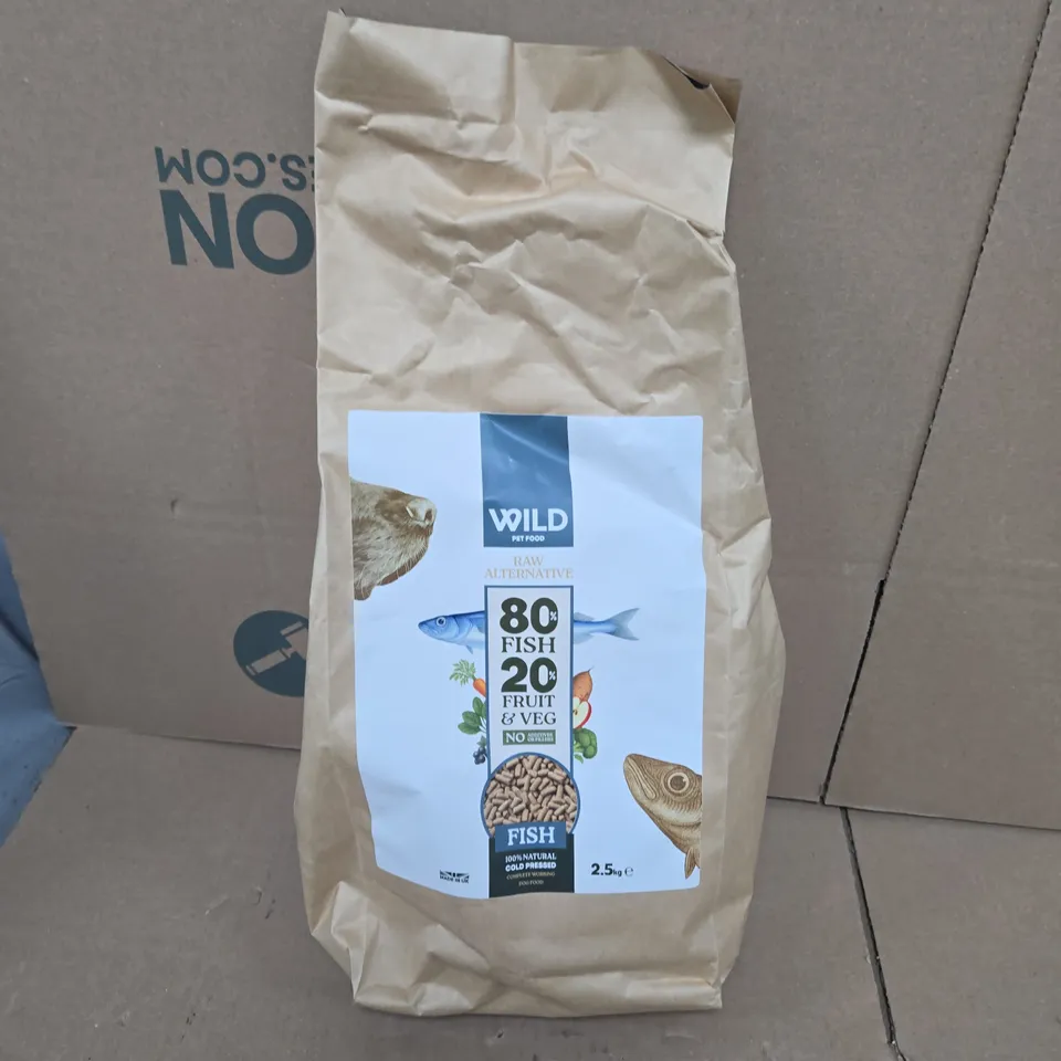 WILD PET FOOD RAW ALTERNATIVE 80% FISH COLD PRESSED (2.5KG) - COLLECTION ONLY