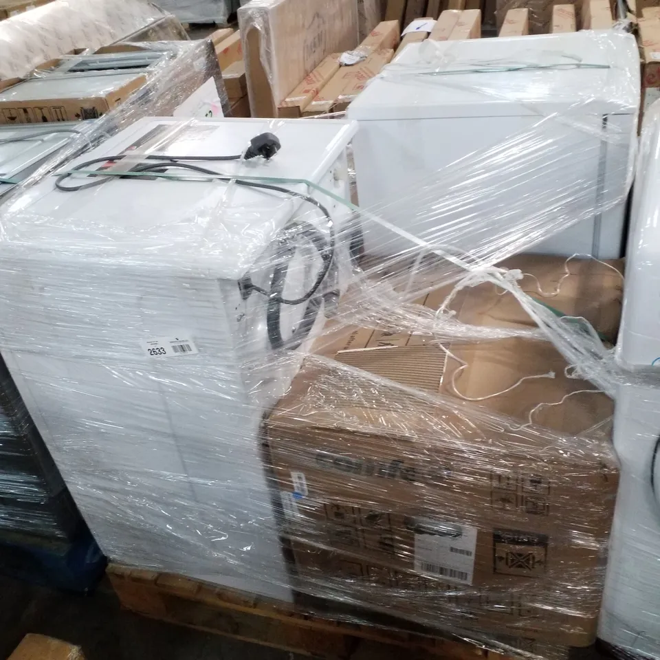 PALLET OF APPROXIMATELY 4 UNPROCESSED RAW RETURN WHITE GOODS TO INCLUDE;