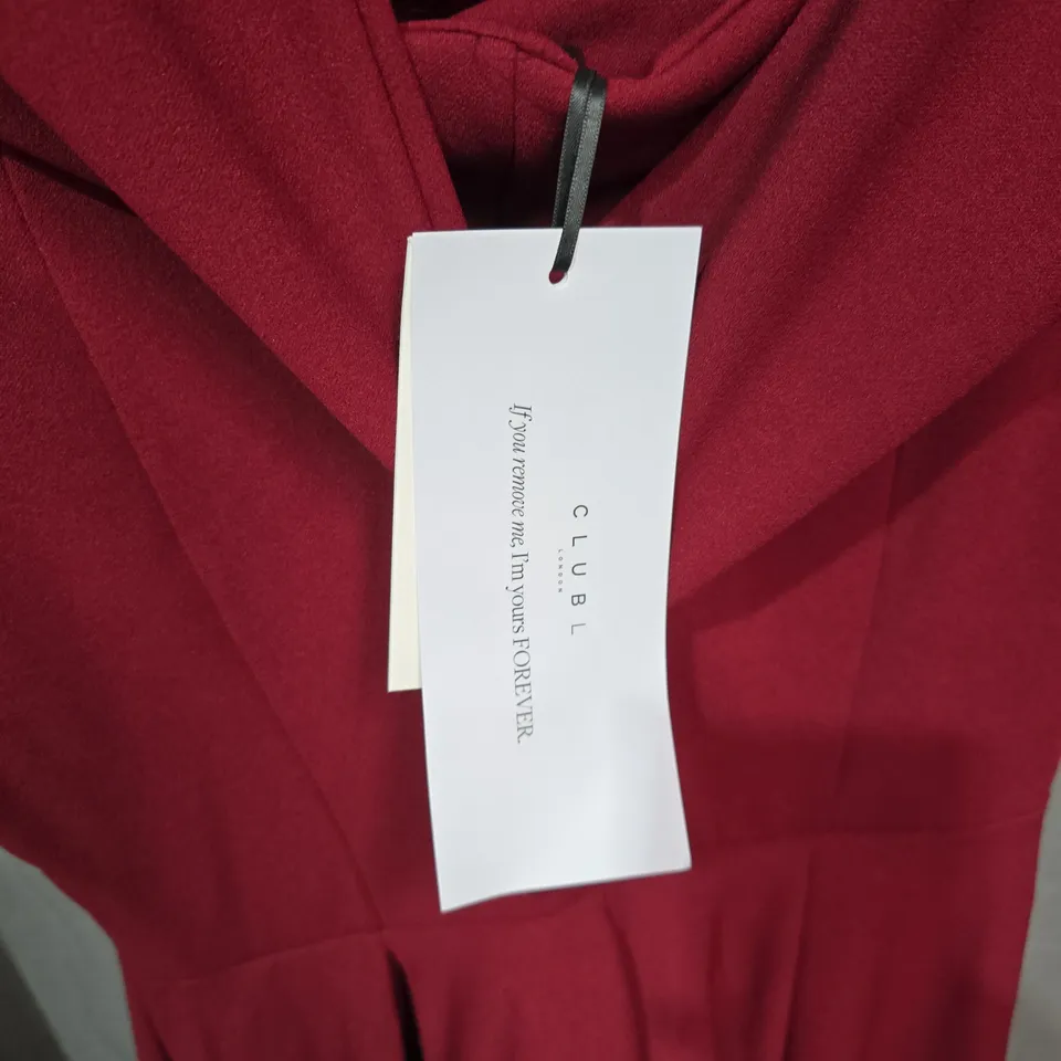 CLUB LONDON BERRY RED DRESS – UK 14