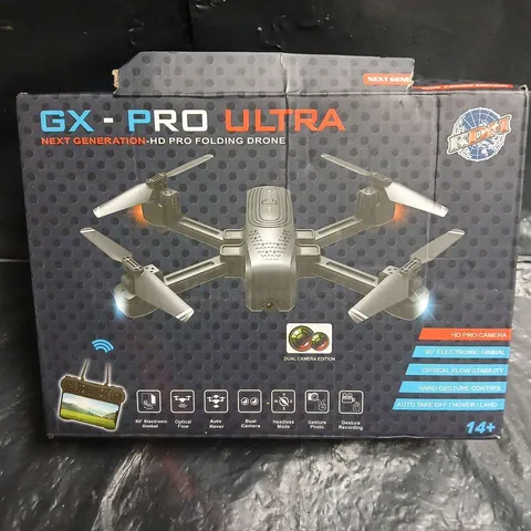 GX-PRO ULTRA FOLDING DRONE WITH REMOTE CONTROLLER - DUAL CAMERA EDITION