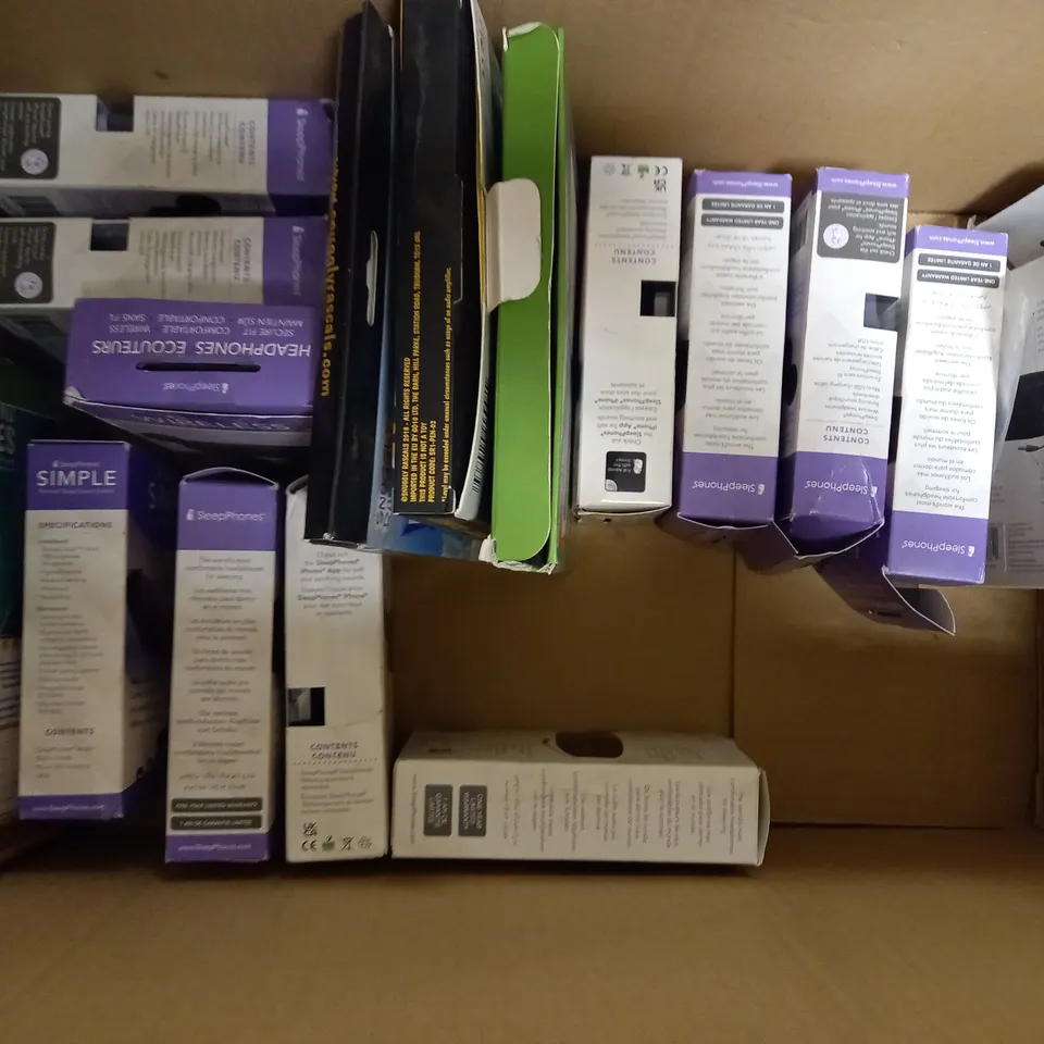 LOT OF APPROXIMATELY 20 ASSORTED HOUSEHOLD ITEMS, TO INCLUDE TABLET CUSHION, SLEEPING HEADPHONES, PIANO TOY, ETC