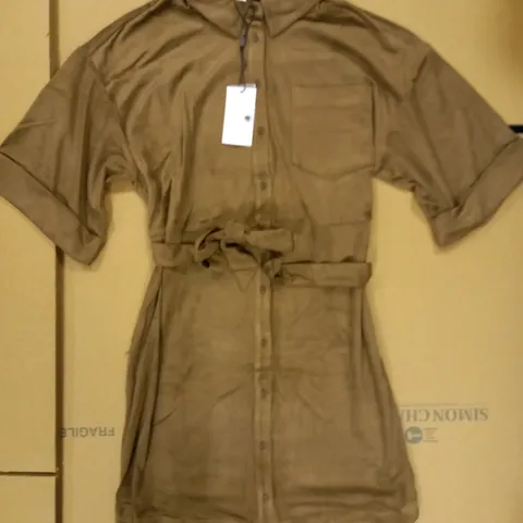LOT OF 11 BRAND NEW HALSTON FAUX SUEDE SHIRT DRESSES SIZE M