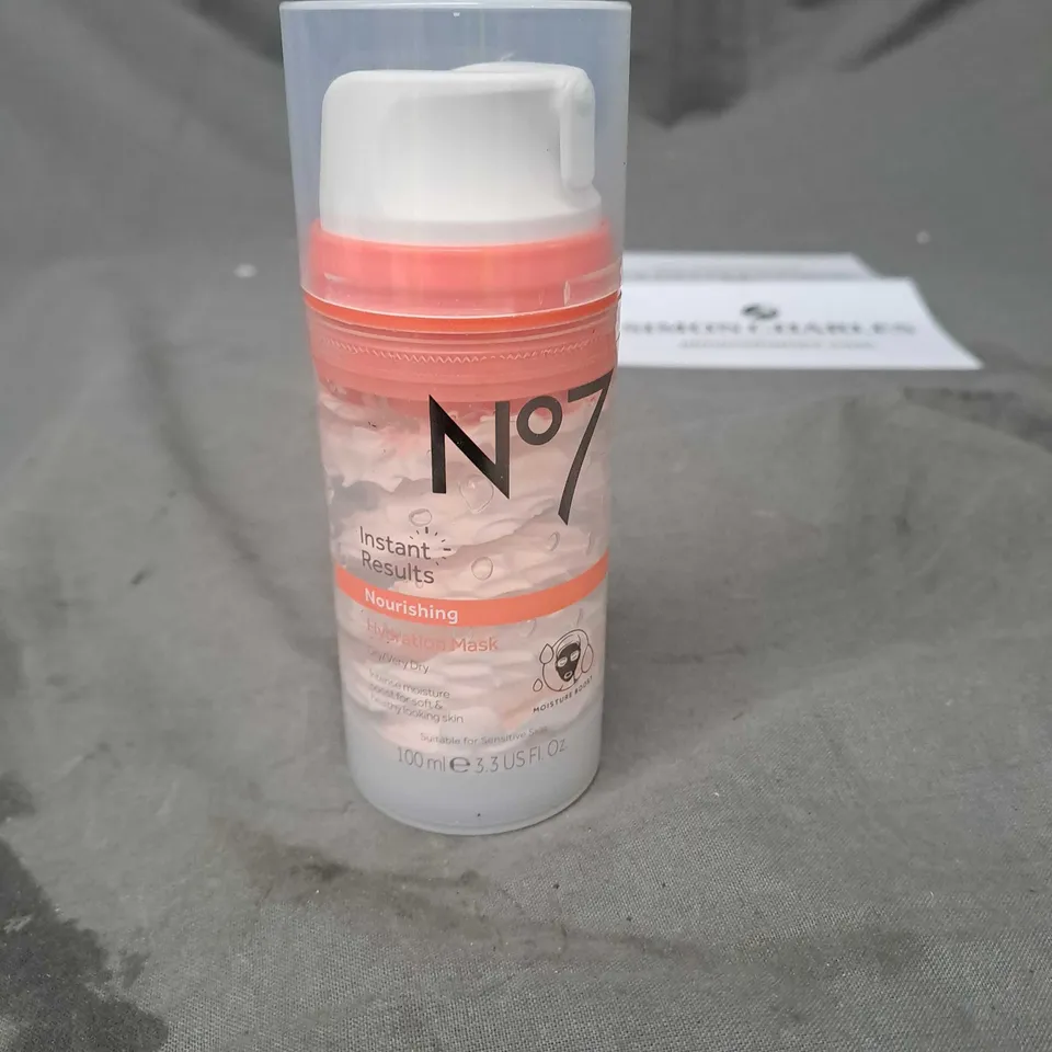 NO7 INSTANT RESULTS NOURISHING HYDRATION MASK 100ML 