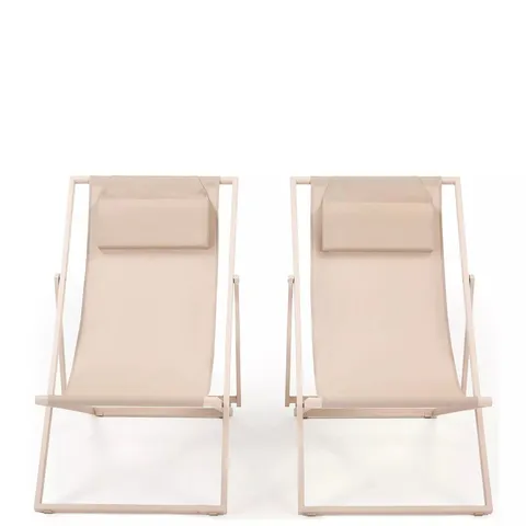 BOXED AMALFI SET 2 FOLDING CHAIRS (1 BOX)
