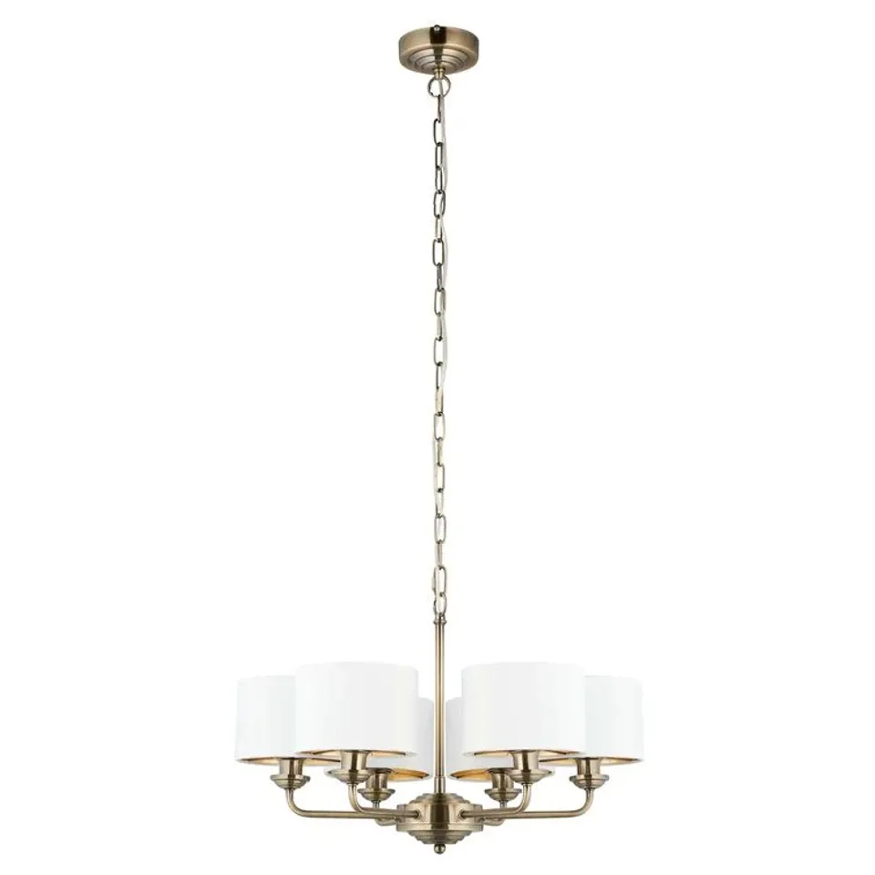 BOXED MOUNTVIEW 6 LIGHT CHANDELIER (1 BOX)