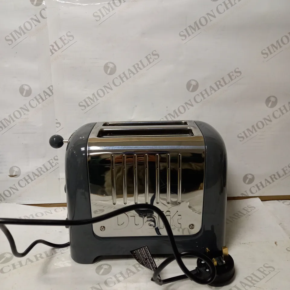 DUALIT 26204 2 SLOT TOASTER, 1100 W, GREY
