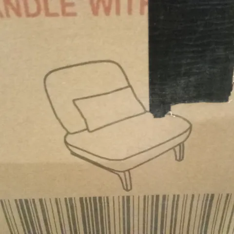 BOXED ACCENT CHAIR - WHITE (1 BOX)