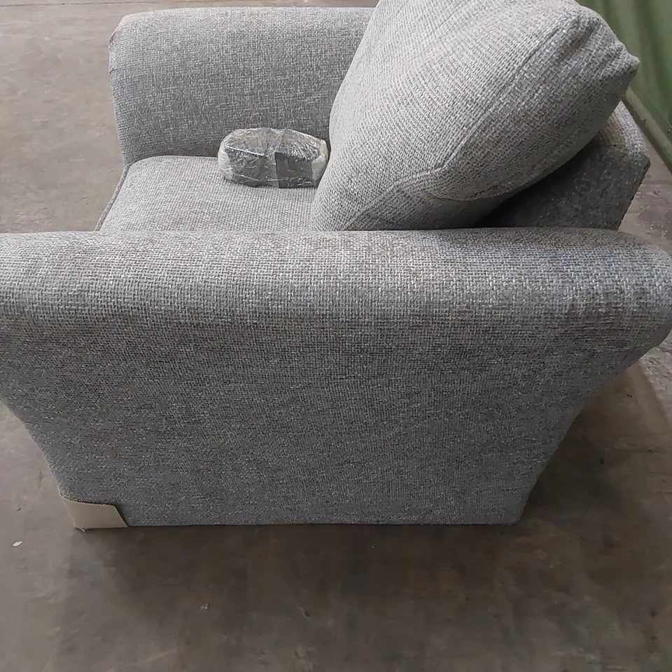 DURY CHUNKY WEAVE ARMCHAIR - GREY