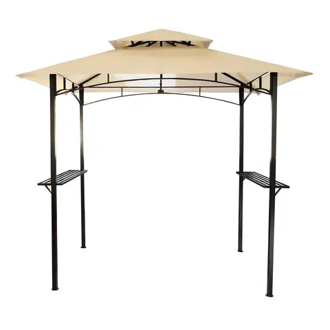BOXED RASCO 1.5M × 2.4M STEEL GAZEBO -BEIGE-