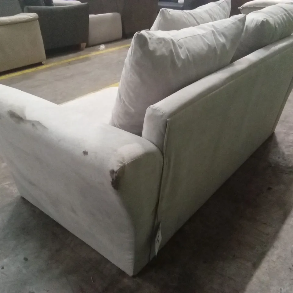 DURY FABRIC 2 SEATER SCATTER BACK SOFA - NATURAL RRP £479