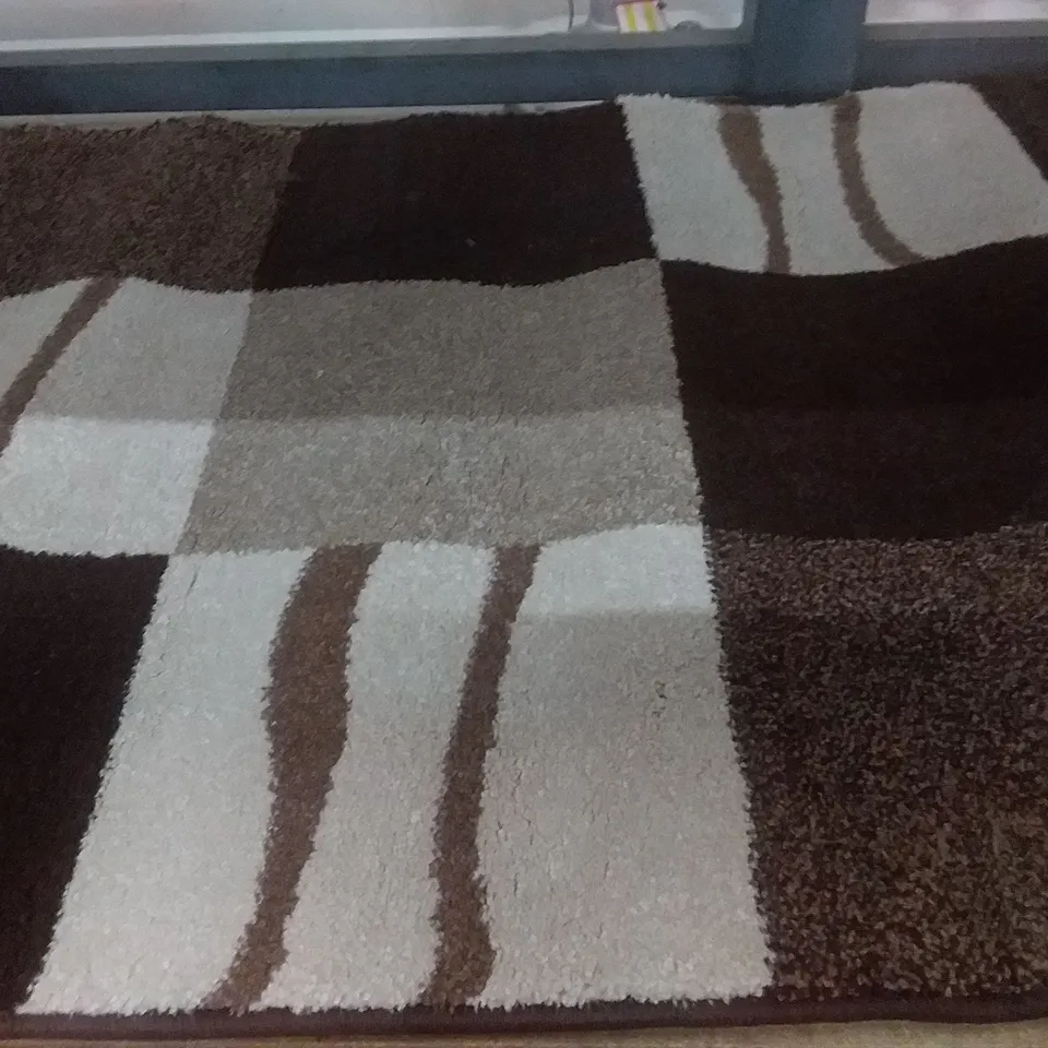 ESPINOZA RUG - BROWN / CREAM 
