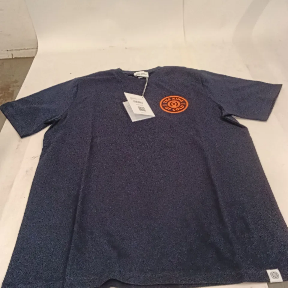 BOX TO CONTAIN BRASS MONKEY T SHIRT - NAVY SIZE S APPROXIMATELY 15