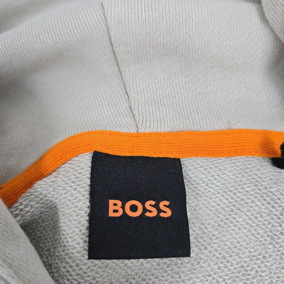HUGO BOSS HOODIE – GREY, INTERNATIONAL XL (INT XL) – MEN'S CLOTHING