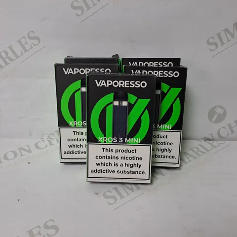 5 BOXED VAPORESSO XROS 3 MINI POD VAPE KIT