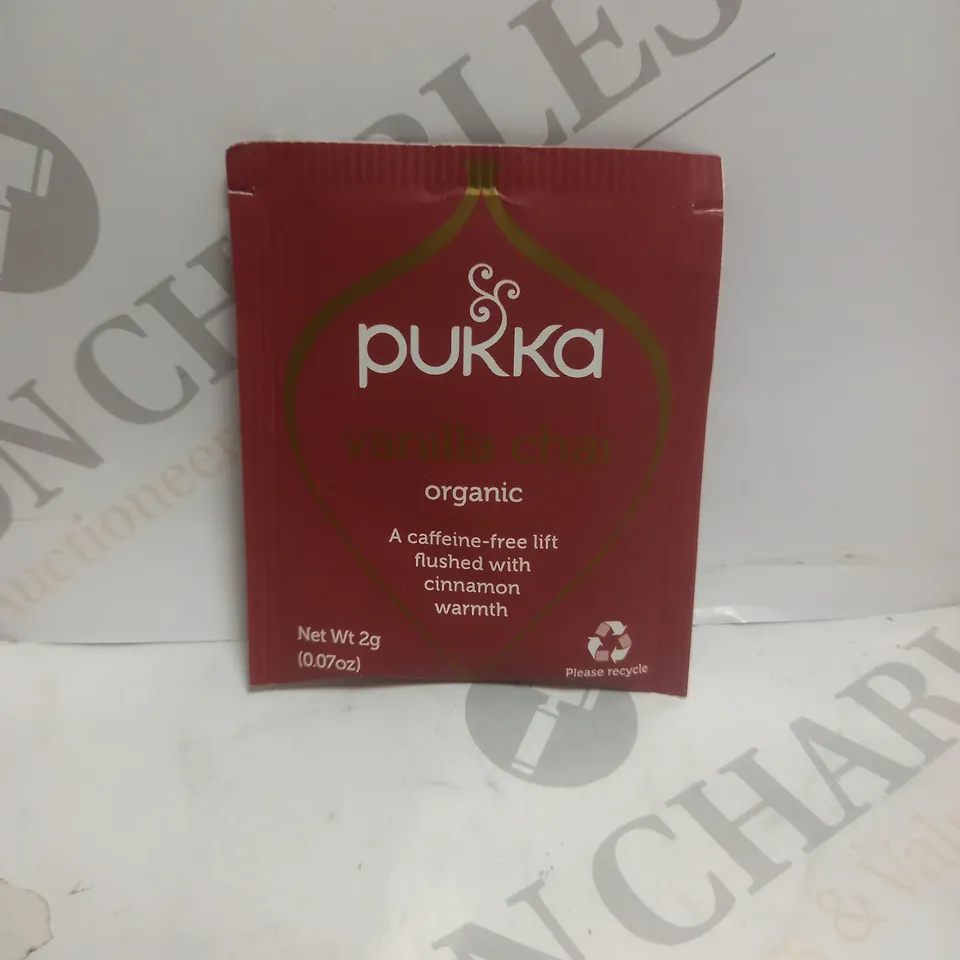 LARGE QUANTITY OF PUKKA VANILLA CHAI ORGANIC TEABAGS 