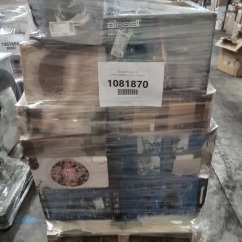 PALLET OF APPROXIMATELY 27 UNPROCESSED RAW RETURN HOUSEHOLD AND ELECTRICAL GOODS TO INCLUDE;