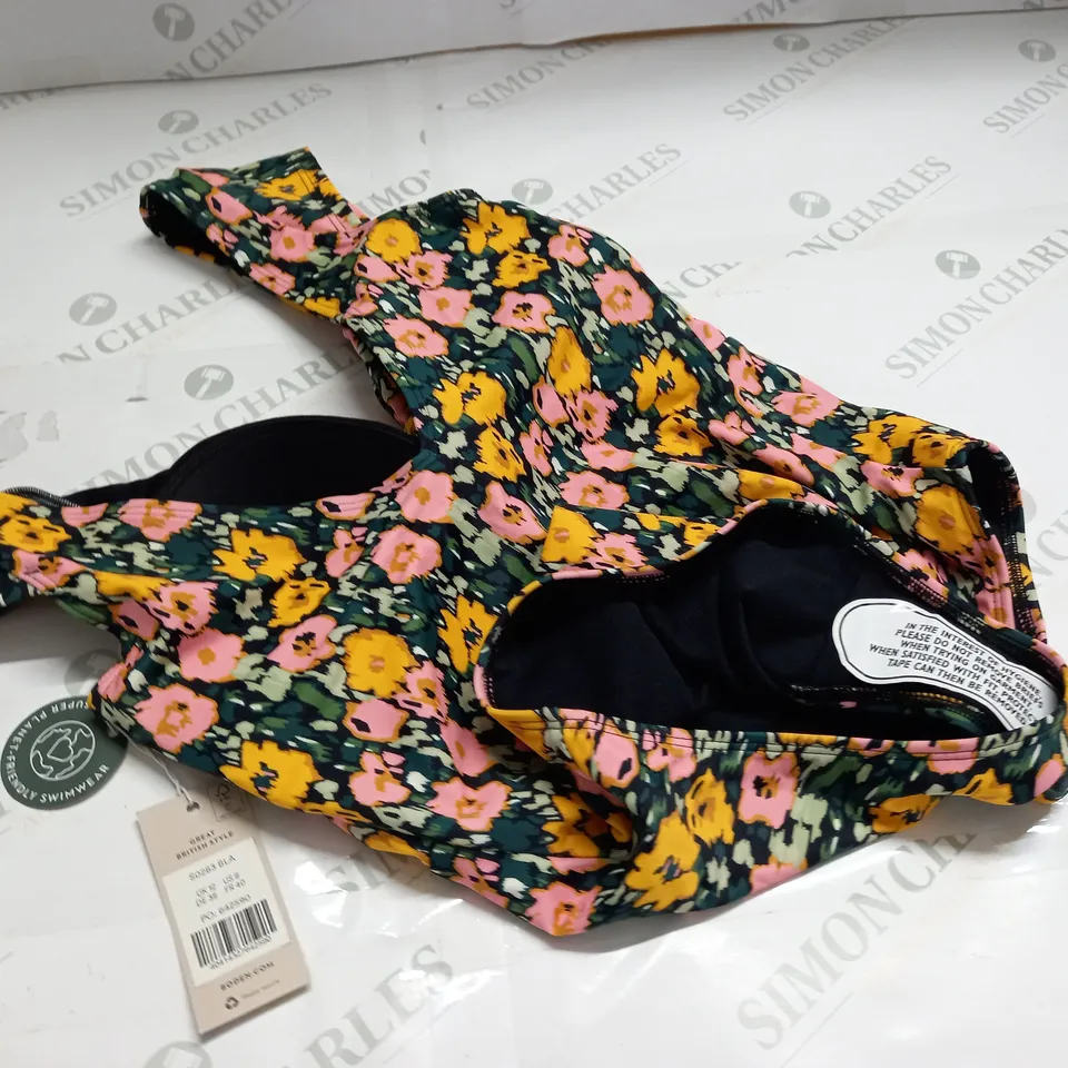 BODEN CAP SLEEVE TIE SWIMSUIT - UK 12
