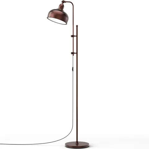 BOXED COSTWAY INDUSTRIAL FLOOR LAMP WITH ADJUSTABLE HEIGHT AND LAMP HEAD FOR HOME OFFICE