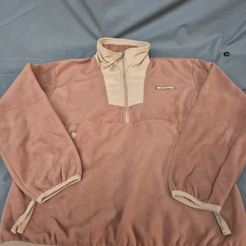 COLUMBIA FLEECE PULLOVER JACKET –  SIZE S 