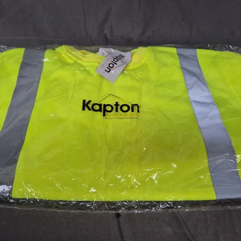 KAPTON WORKWEAR HI-VIS VEST – YELLOW, UK SIZE 4XL