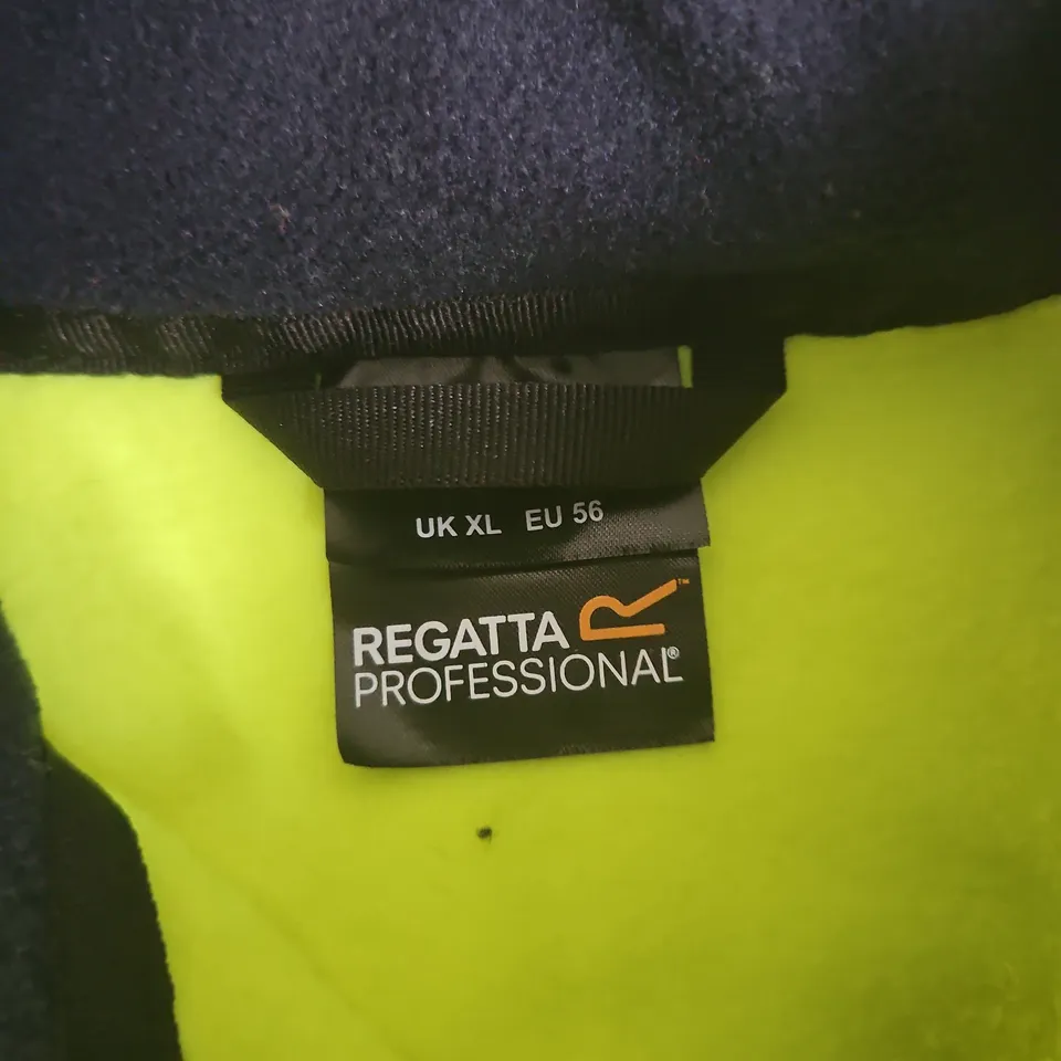 REGATTA HIVIS PRO FLEECE IN YELLOW/NAVY - UK XL