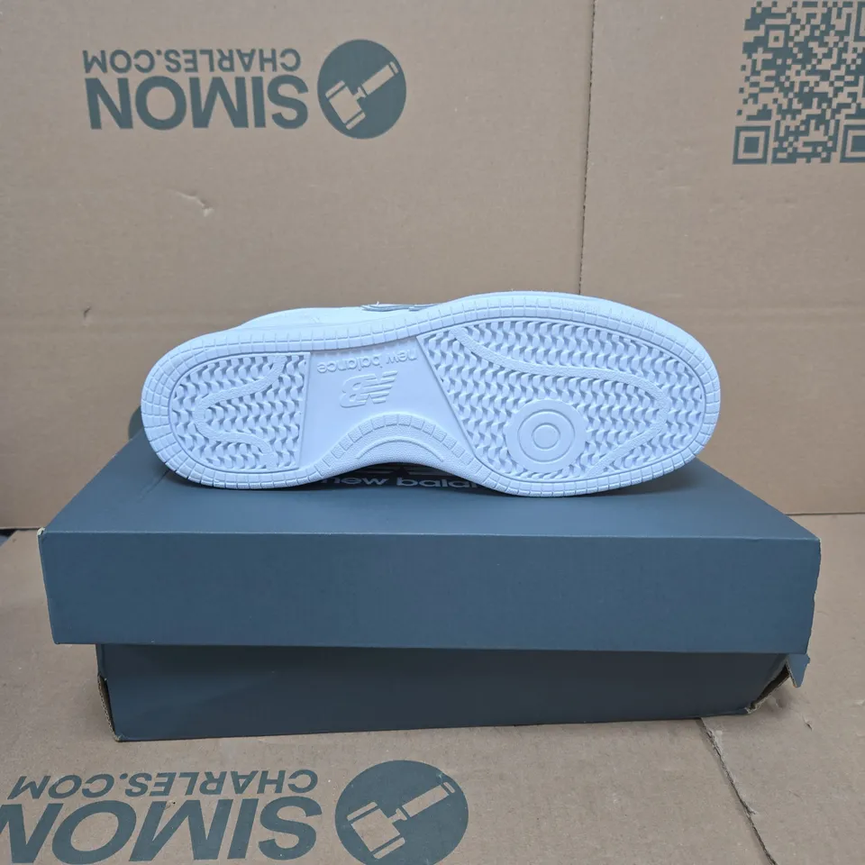 NEW BALANCE BB480L3W WHITE TRAINERS – UK 8 (US 8.5, D)
