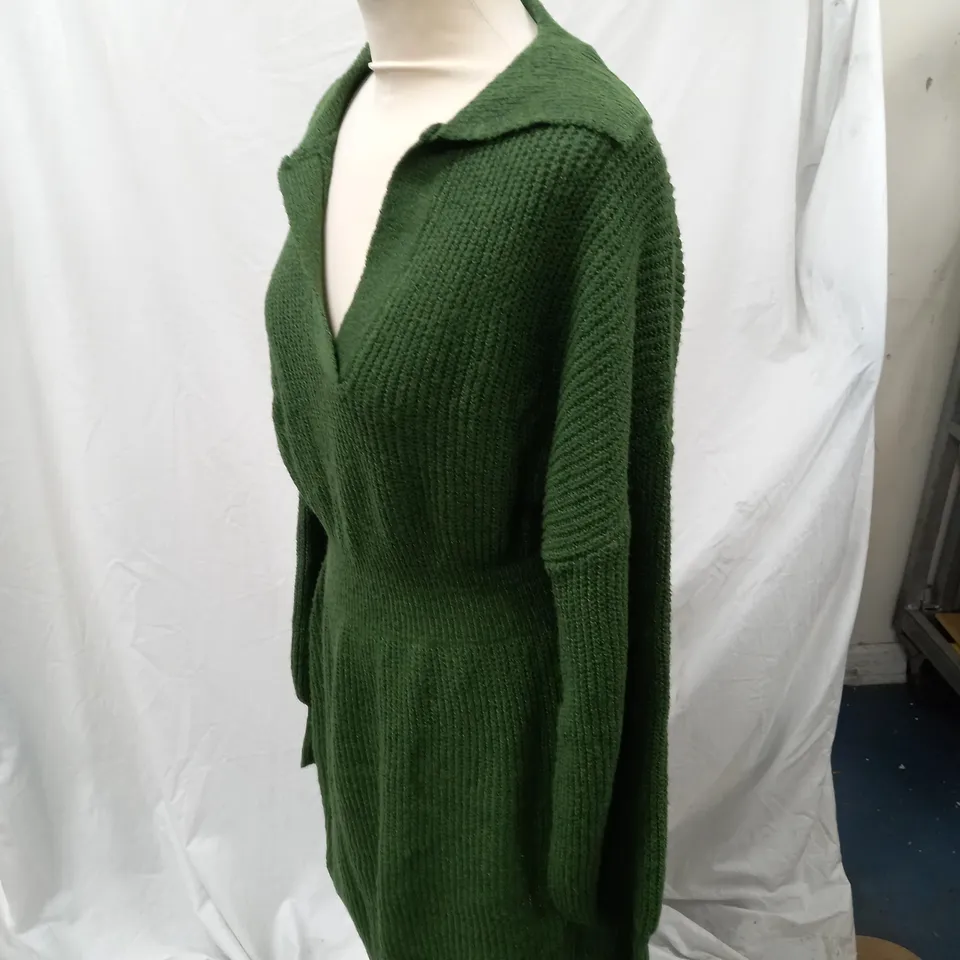 PACKAGED GREEN SHEIN JUMPER DRESS - SIZE XL