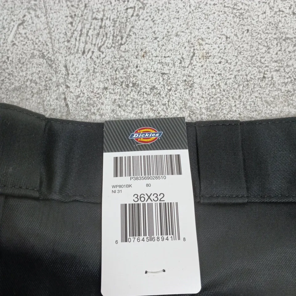 DICKIES TWILL WORK PANT SKINNY FIT – BLACK – UK 36X32 (36X32)