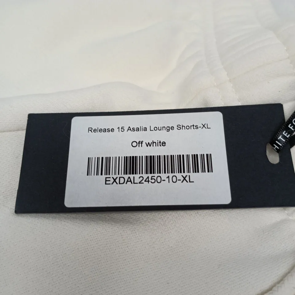 WHITE FOX RELEASE 15 ASALIA LOUNGE SHORTS XL OFF WHITE
