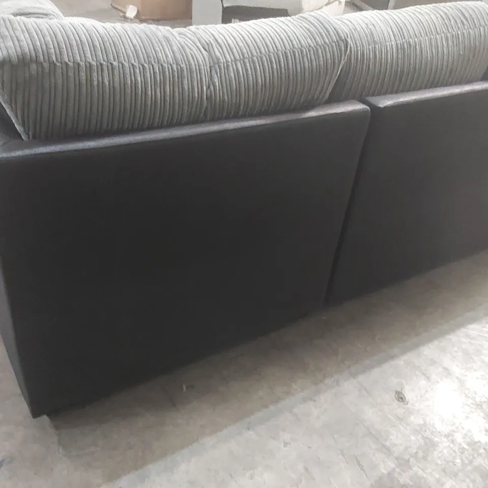 QUALITY DESIGNER ARMSTRONG CORNER GROUP SOFA - GREY