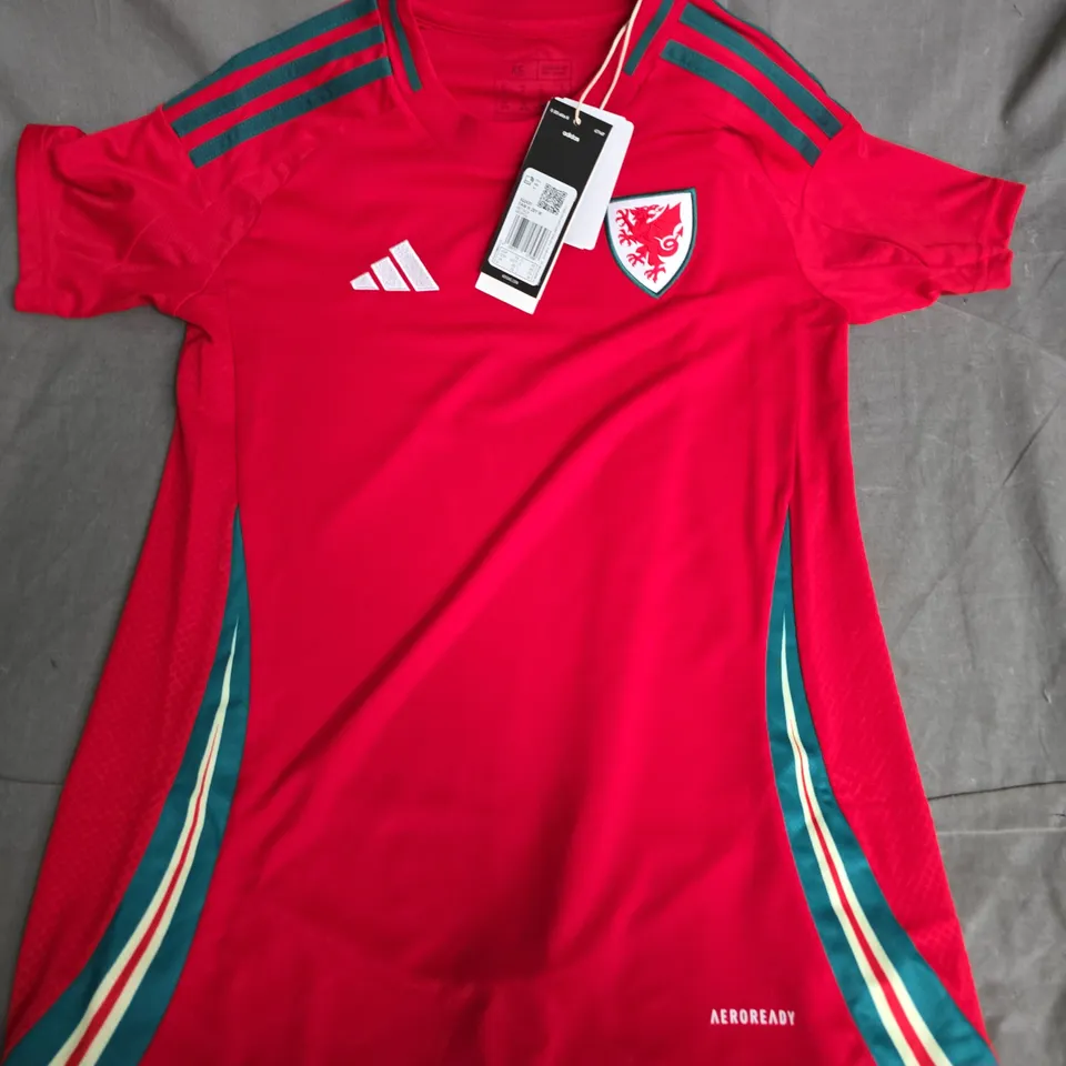 ADIDAS WALES HOME JERSEY - UK XS