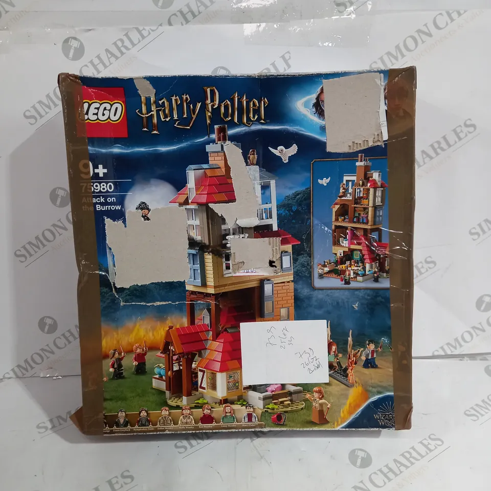 BOXED HARRY POTTER ATTACK ON THE BURROW LEGO SET - MISSING PIECES